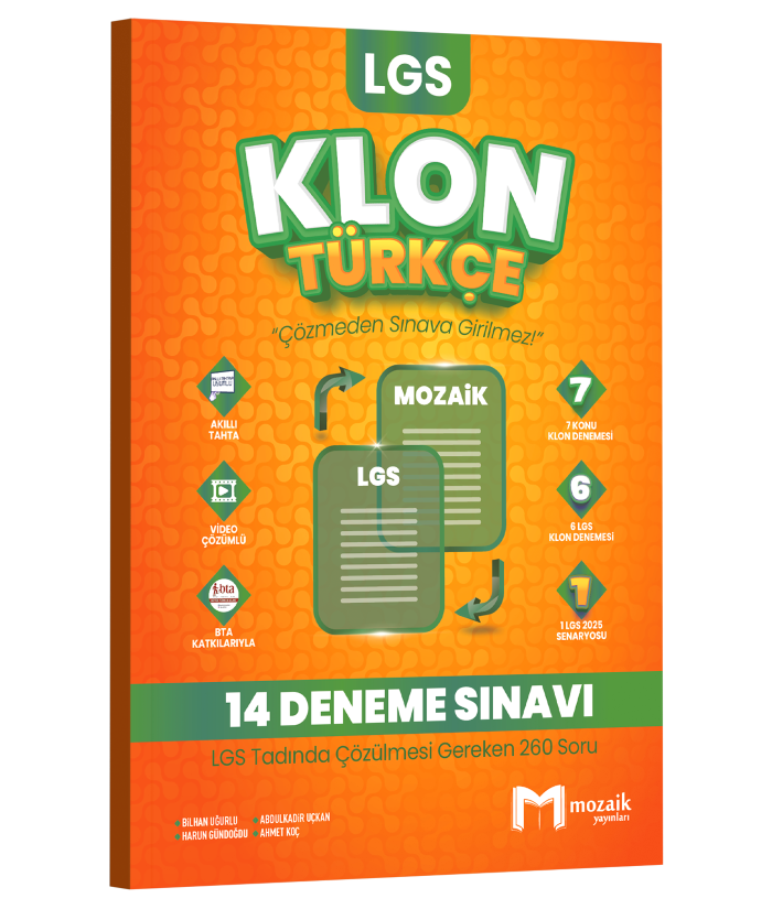 8.SINIF MOZAİK KLON DENEME TÜRKÇE - 2025